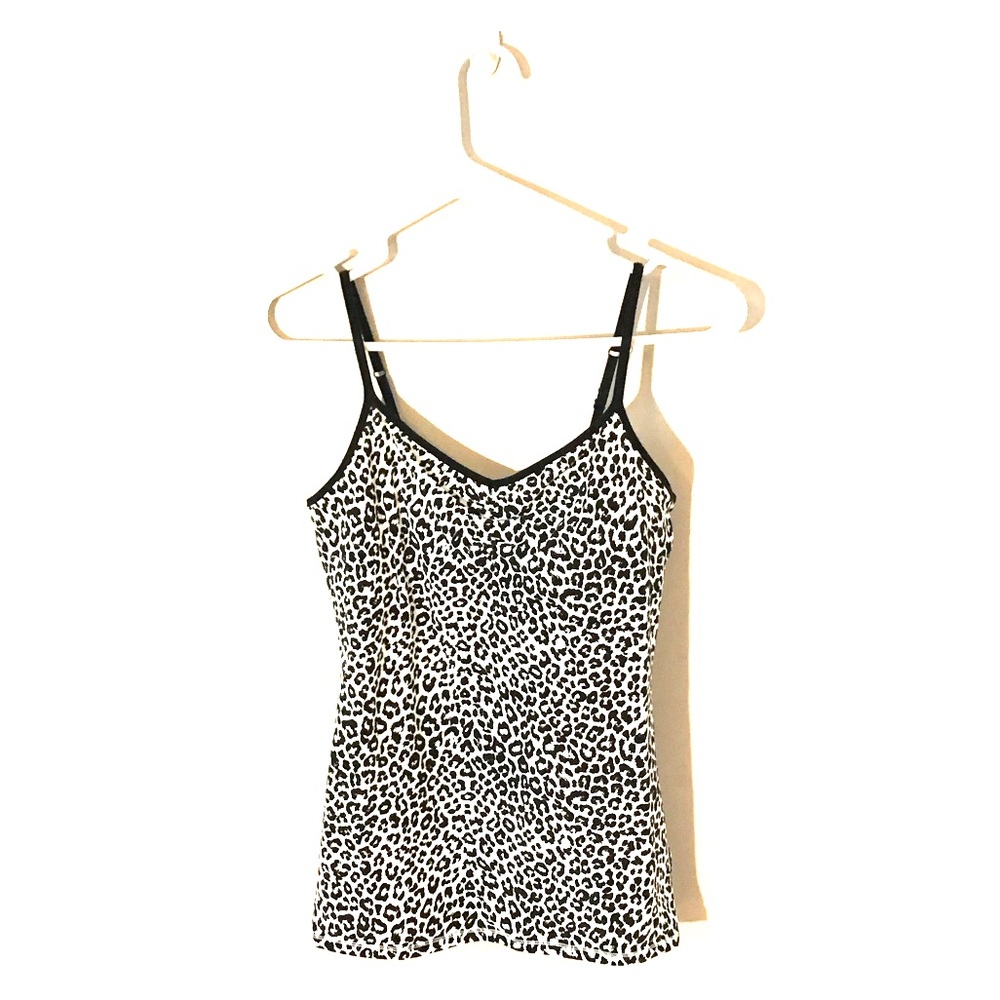 Express Best Loved Cupless Bra Leopard Cami